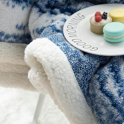 Seraphina Samt Sherpa Decke