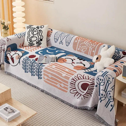 Tassel Tide Wendbare Sofaauflage