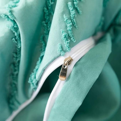 Chevron Plüsch Bettwäsche | 3-teiliges Set