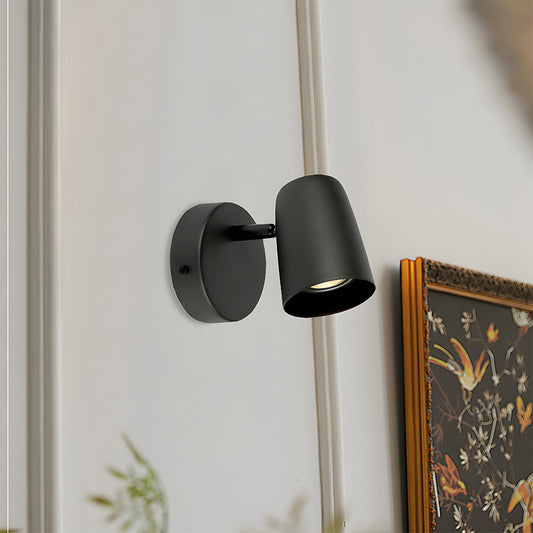 Moderne Minimalistische Eisen Wandlampe – Verstellbare Spotlight Wandleuchte für Schlafzimmer und Wohnzimmer, Langlebiges Design