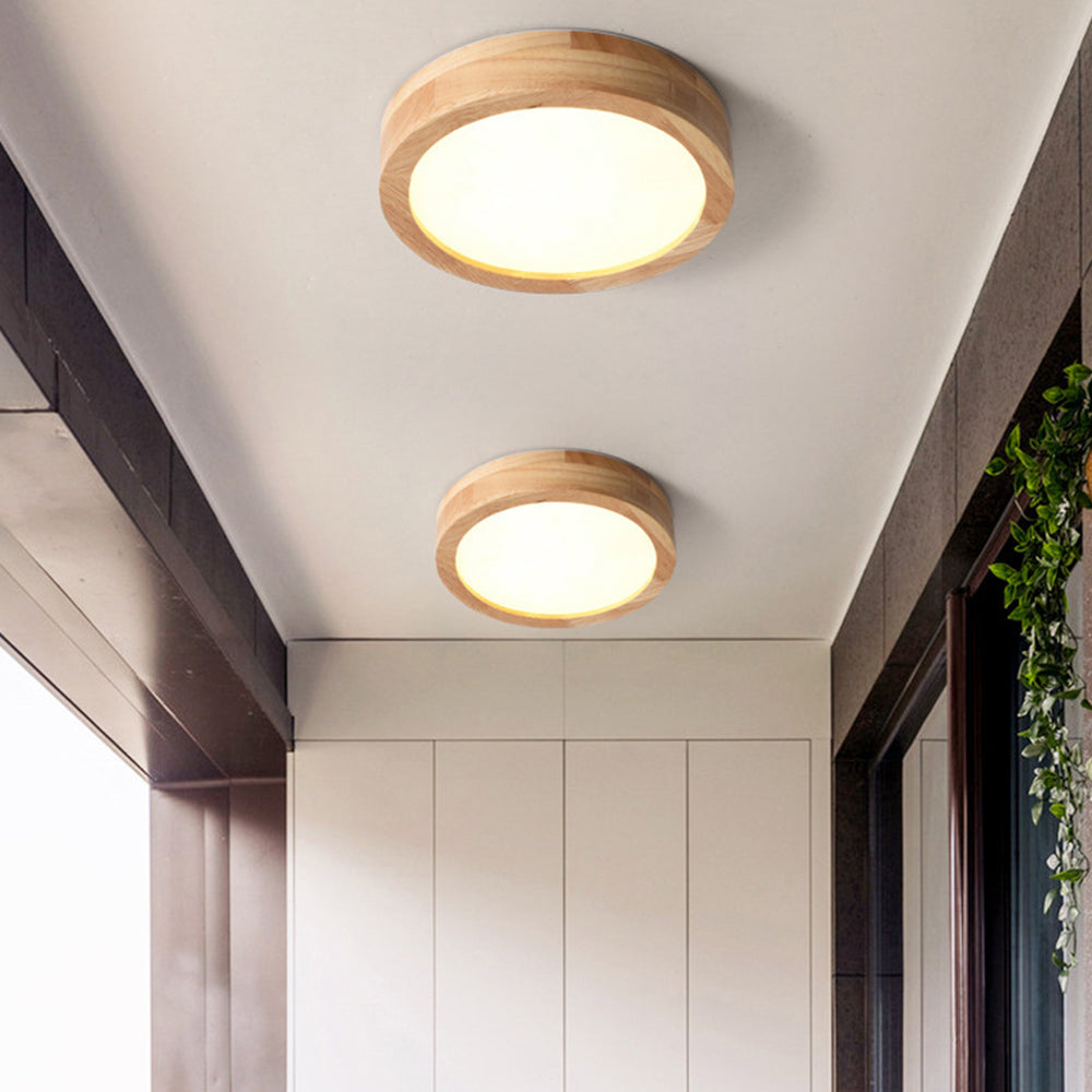Deckenleuchte Holz LED Flush Mount Leuchte