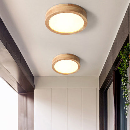 Deckenleuchte Holz LED Flush Mount Leuchte