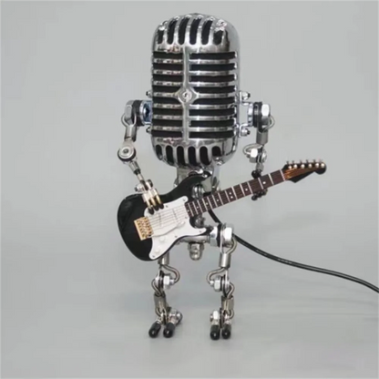 Garduru - Dimmbare Tischleuchte als Roboter mit Gitarre für Stilvolle Beleuchtung