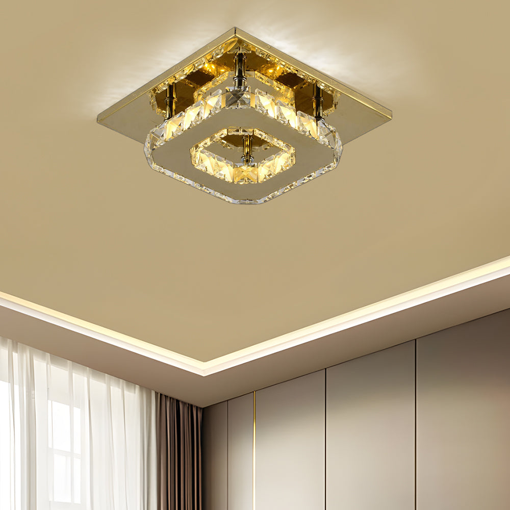 Deckenleuchte Kristall LED Modern Flush Fixture
