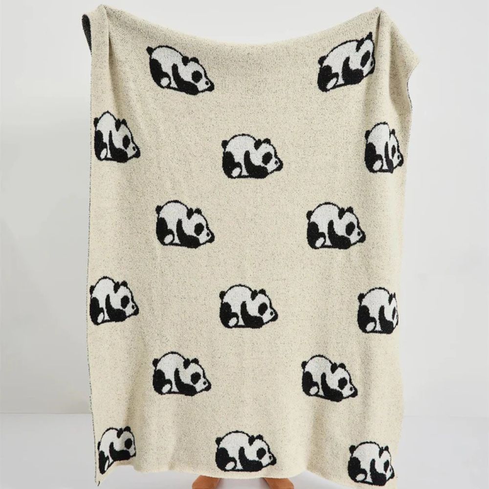 Kawaii Panda Strickdecke