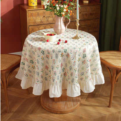 Romantische Botanische Druck Pastoral Tischdecke