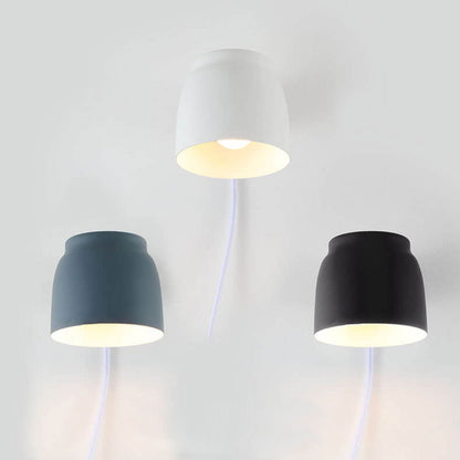 Garduru Nordic Wandlampe | Drehbares Zylinderdetail | Minimalistisches Design | LED Wandleuchte