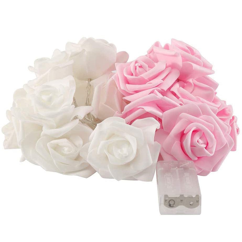 USB/Batteriebetrieben 10/20/40 LED Rosenblumen Lichterkette Künstlicher Blumenstrauß Girlande für Valentinstag Hochzeitsfeier