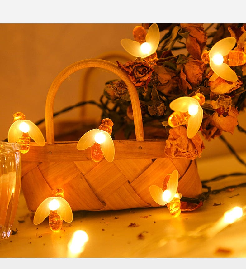 LED Outdoor Solar Lampe Lichterkette Feen Feiertags Weihnachten Party Girlande Solar Garten Wasserdicht Beleuchtung Biene
