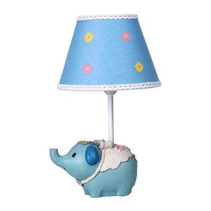 Dekorative elefantenförmige Tischlampe aus hochwertiger Keramik mit LED-Beleuchtung