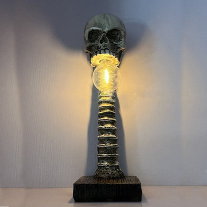 Garduru Horror Totenkopf LED Lampe | Gruselige Dekoration | Stimmungslicht für Halloween