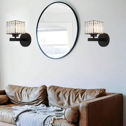 Kristallglas-Wandleuchte mit modernem Armdesign