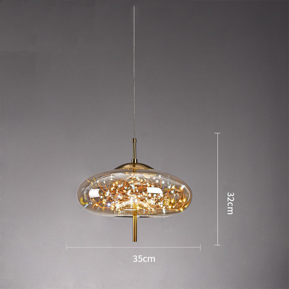 Pendelleuchte Glas Moderne LED Deckenleuchte
