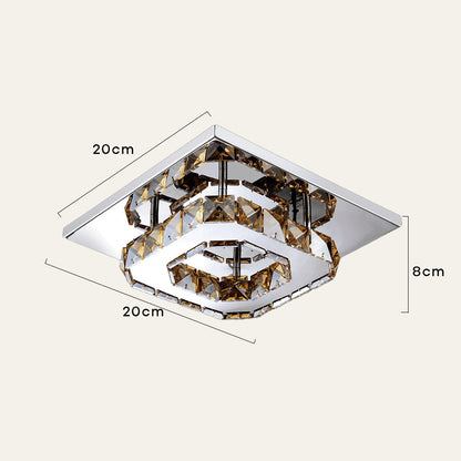 Deckenleuchte Kristall LED Modern Flush Fixture