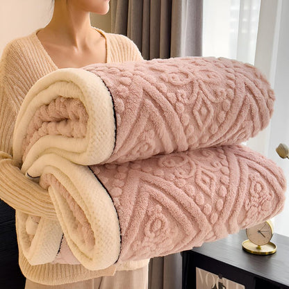 Samt Mandala Sherpa Decke