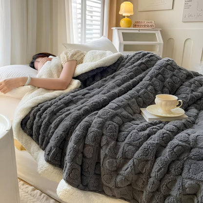 Cloud Warmth Sherpa Fleece-Decke