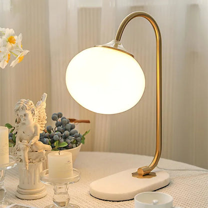 Tischlampe Marshmallow - Modernes Design aus Metall und Glas mit sanfter Beleuchtung