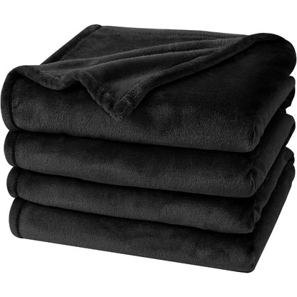 Ultra Weiches Polyester-Fleece-Decke - Wendbar, Fussel-frei, Ganzjahres-Luxus für Bett, Bank oder Sofa - Glamourstil, Einfarbiges Gewebe