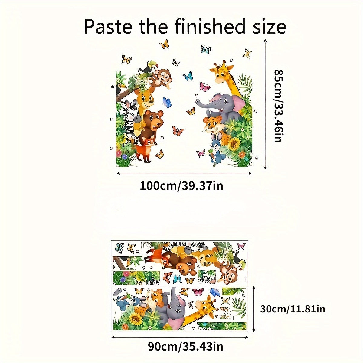 Bunte Tier-Wandsticker – Spielspaß für Kinder