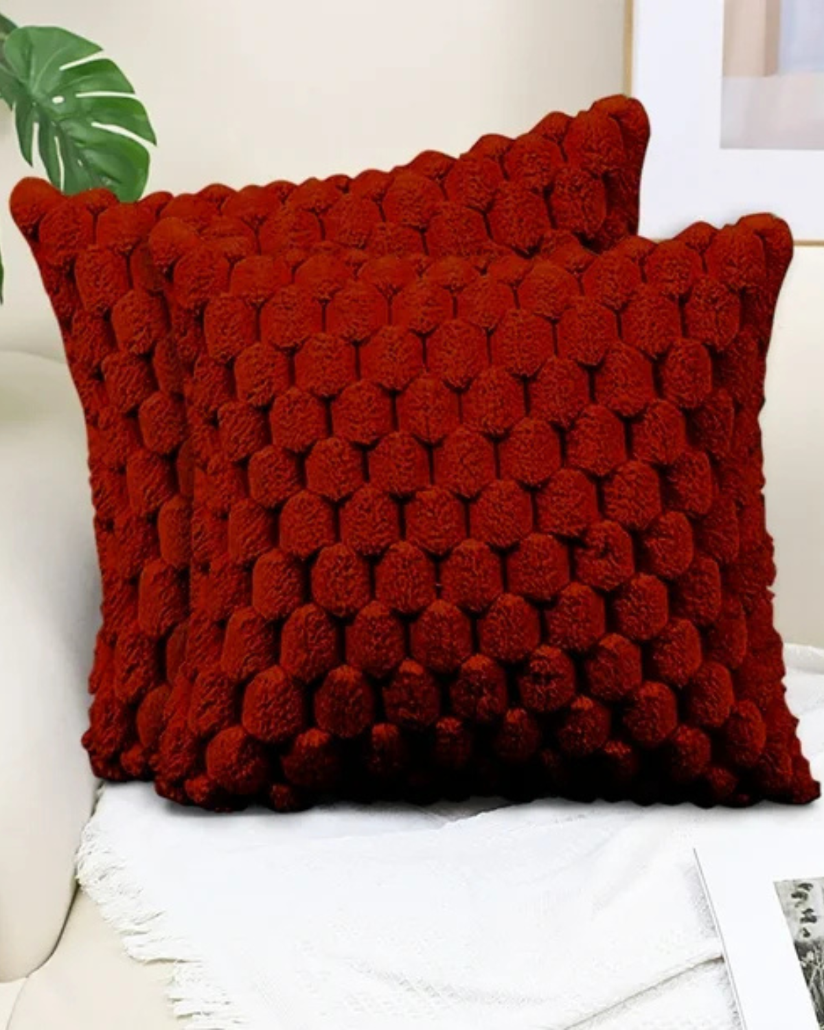 Embrace – Luxuriöses Plüsch-Dekorkissen mit üppiger Textur für eleganten Komfort