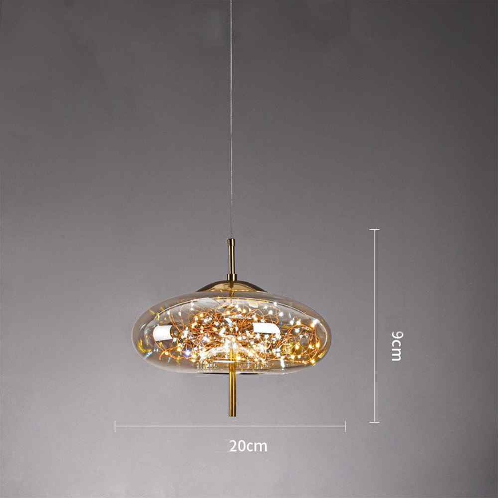 Pendelleuchte Glas Moderne LED Deckenleuchte