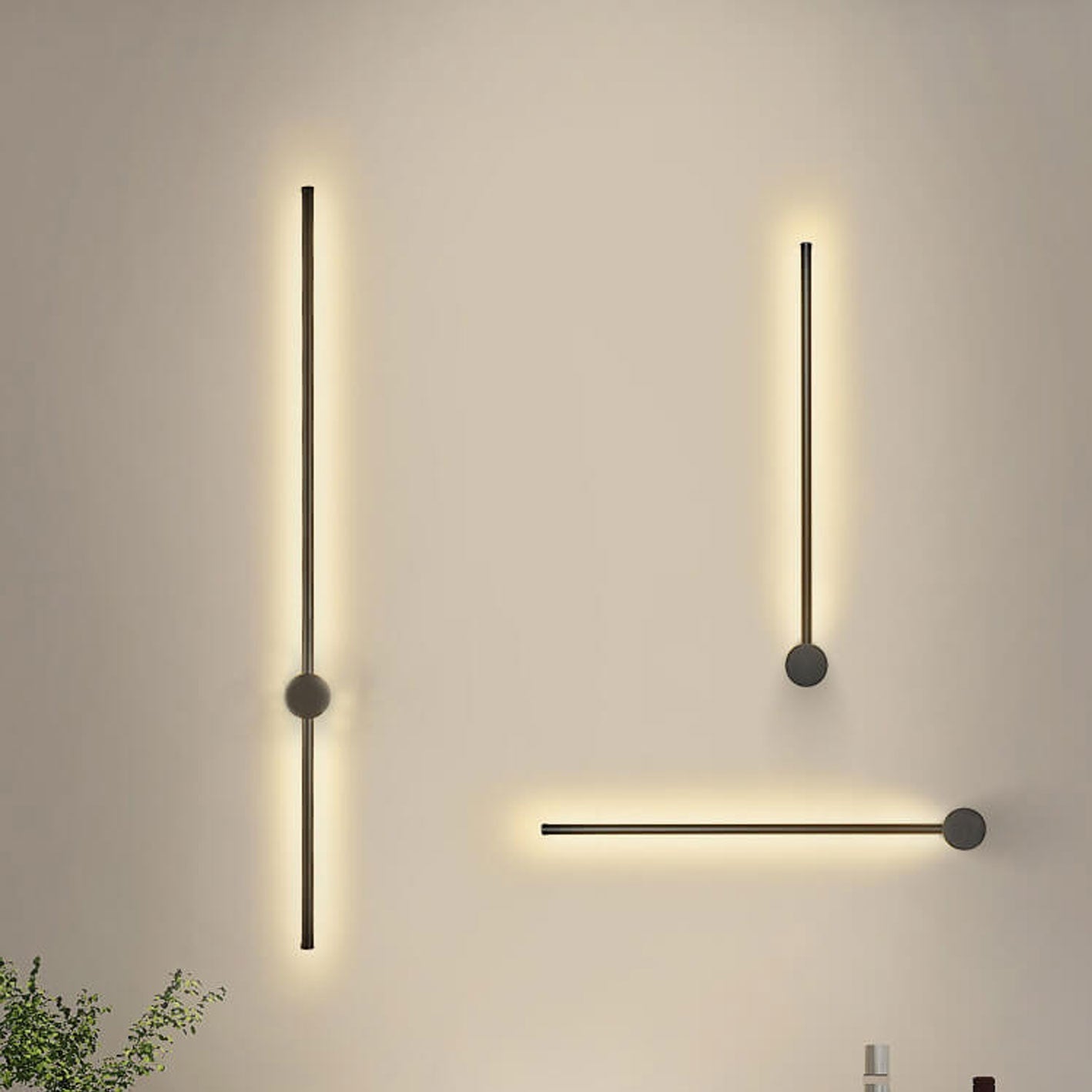 Garduru LED Wandleuchte | Minimalistisches Design | Dimmbare Aluminium Wandlampe | Modernes Ambiente für Ihr Zuhause