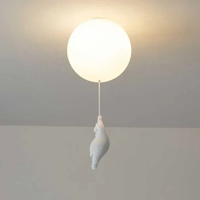 Kinder Deckenlampe mit Bär und Ballon - CloudBear