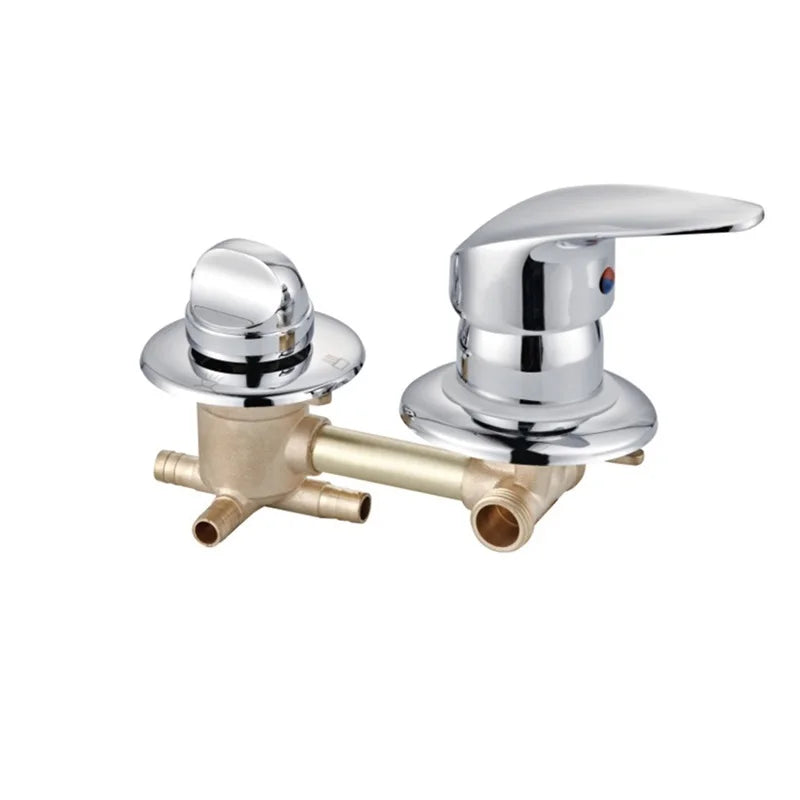 Versteckter Mehrweg-Schrauben- und Intubations-Messing-Duschmischer-Wasserhahn