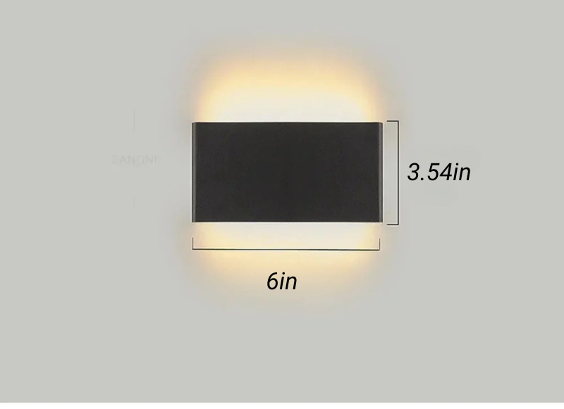 Aluminium Wandleuchte LED Badezimmer Wohnzimmer Wandmontierte Lampe