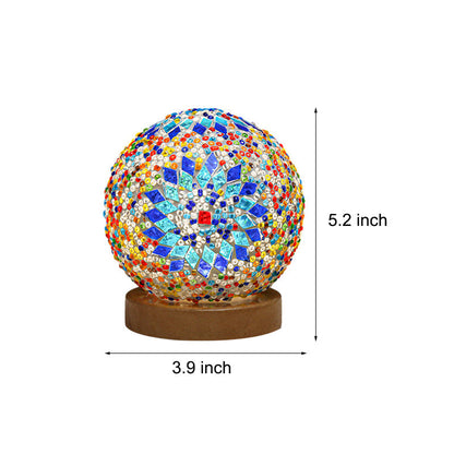 Mosaik Tischlampe Dimmbar Elegantes Design für Wohn- und Büroschmuck