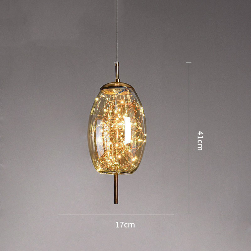 Pendelleuchte Glas Moderne LED Deckenleuchte