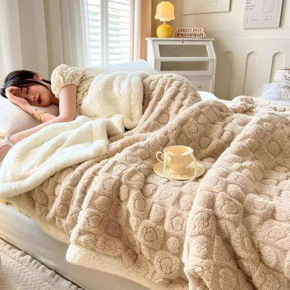 Cloud Warmth Sherpa Fleece-Decke