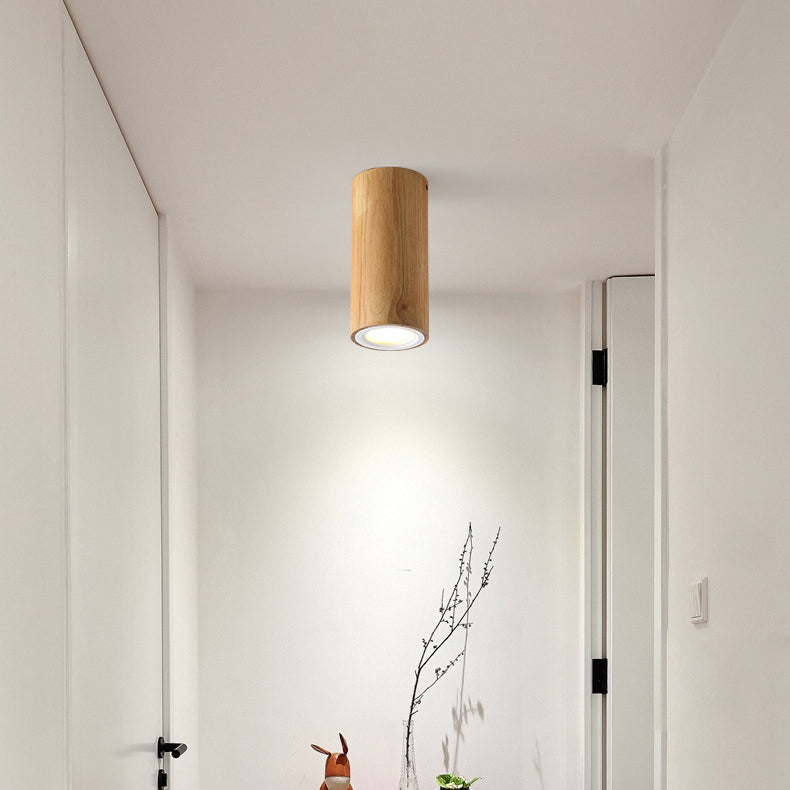 Garduru Nordic Design LED Deckenleuchte | Holzoptik | Flush Mount | Warmweiß oder Kaltweiß | Stilvolle Beleuchtung für Zuhause