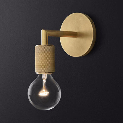 Wandleuchte Messing Metall Doppelbulb Wandlampe