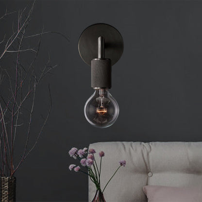 Wandleuchte Messing Metall Doppelbulb Wandlampe