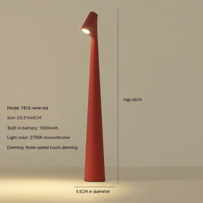 Tischlampe Modern Rot Metall LED Licht