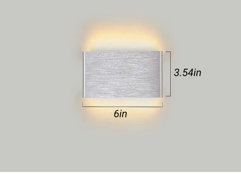 Aluminium Wandleuchte LED Badezimmer Wohnzimmer Wandmontierte Lampe