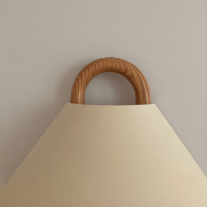 Garduru Moderne Holz Wandleuchte | Gefaltetes Halbrund-Design | Nordic LED Wandlampe für Wohnzimmer & Schlafzimmer