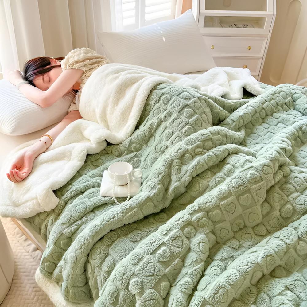 Cloud Warmth Sherpa Fleece-Decke