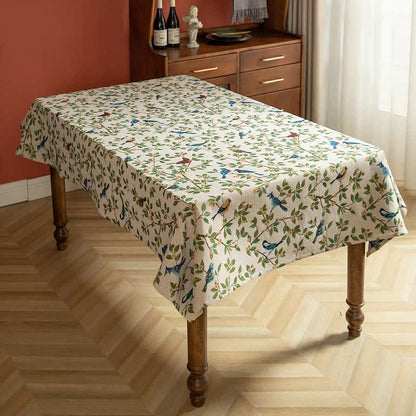 Üppiges Erbe Blumen- & Vogel-Tischdecke