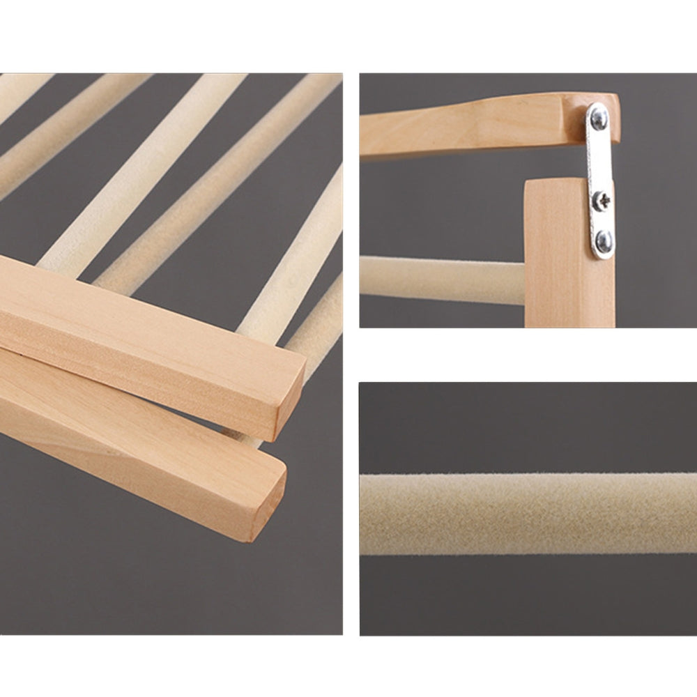 Timber Holz Platzsparender Kleiderbügel