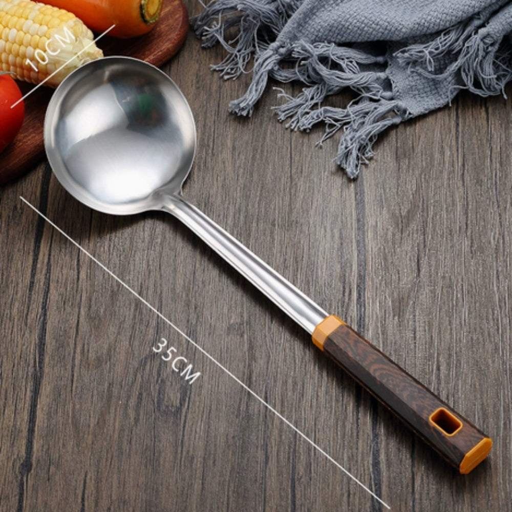Holzmaserung Edelstahl Besteck | 6-teiliges Set