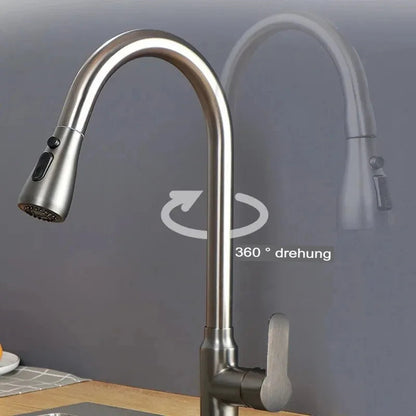 Küchenarmatur mit ausziehbarem Auslauf