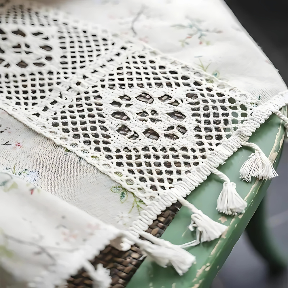 Verspielter Wiesenschleifenvorhang