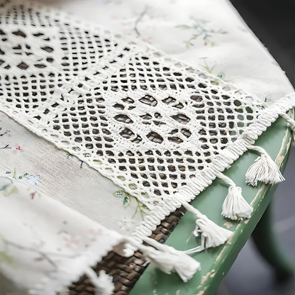 Verspielter Wiesenschleifenvorhang