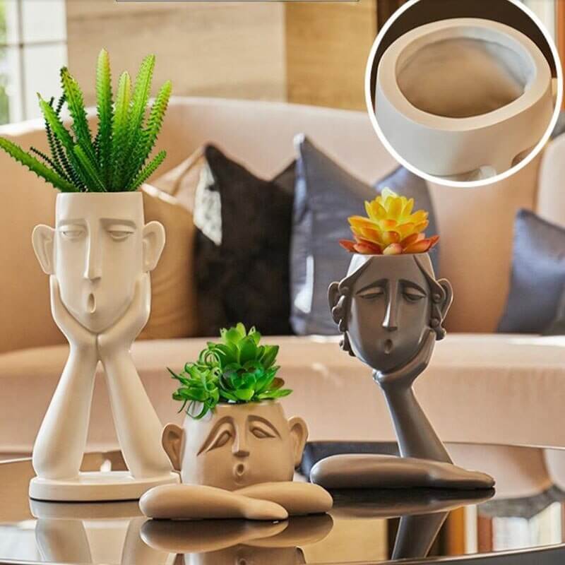 Face Vace | Skulptur Blumenvase