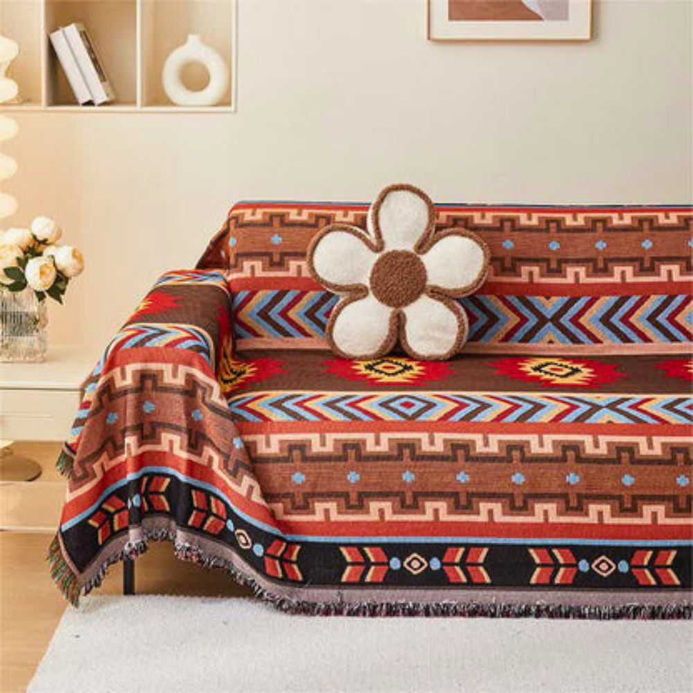 Boho Geometrische Schönheit Sofaabdeckung