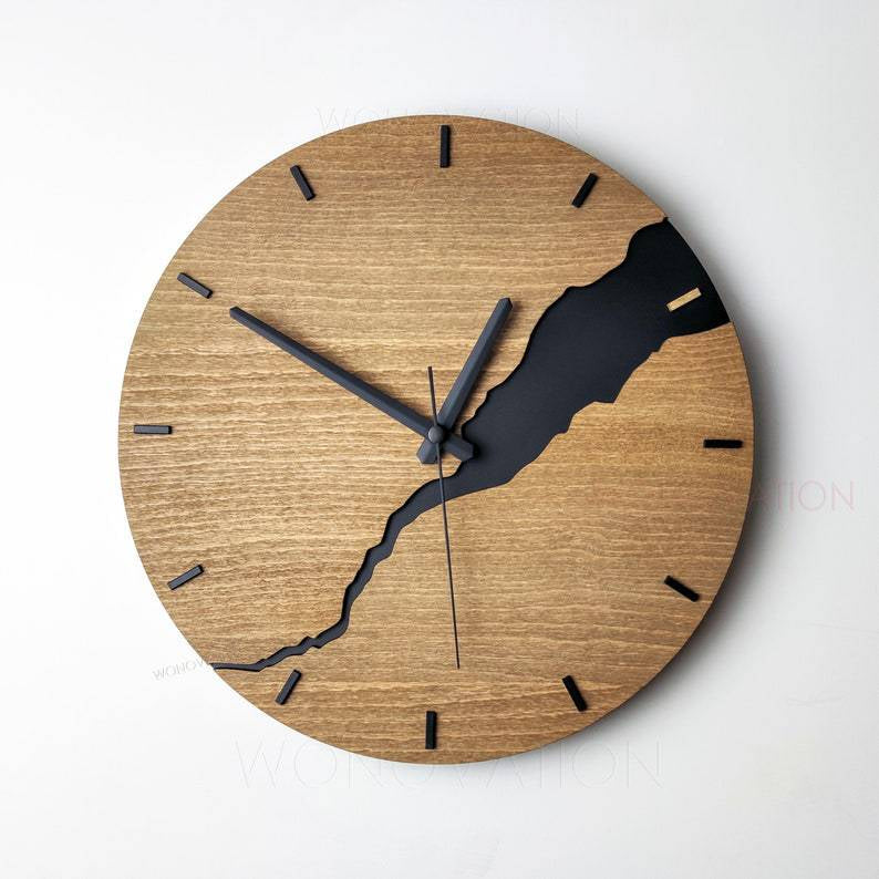TimberTime – Elegante Wanduhr aus Holz mit zeitlosem Design