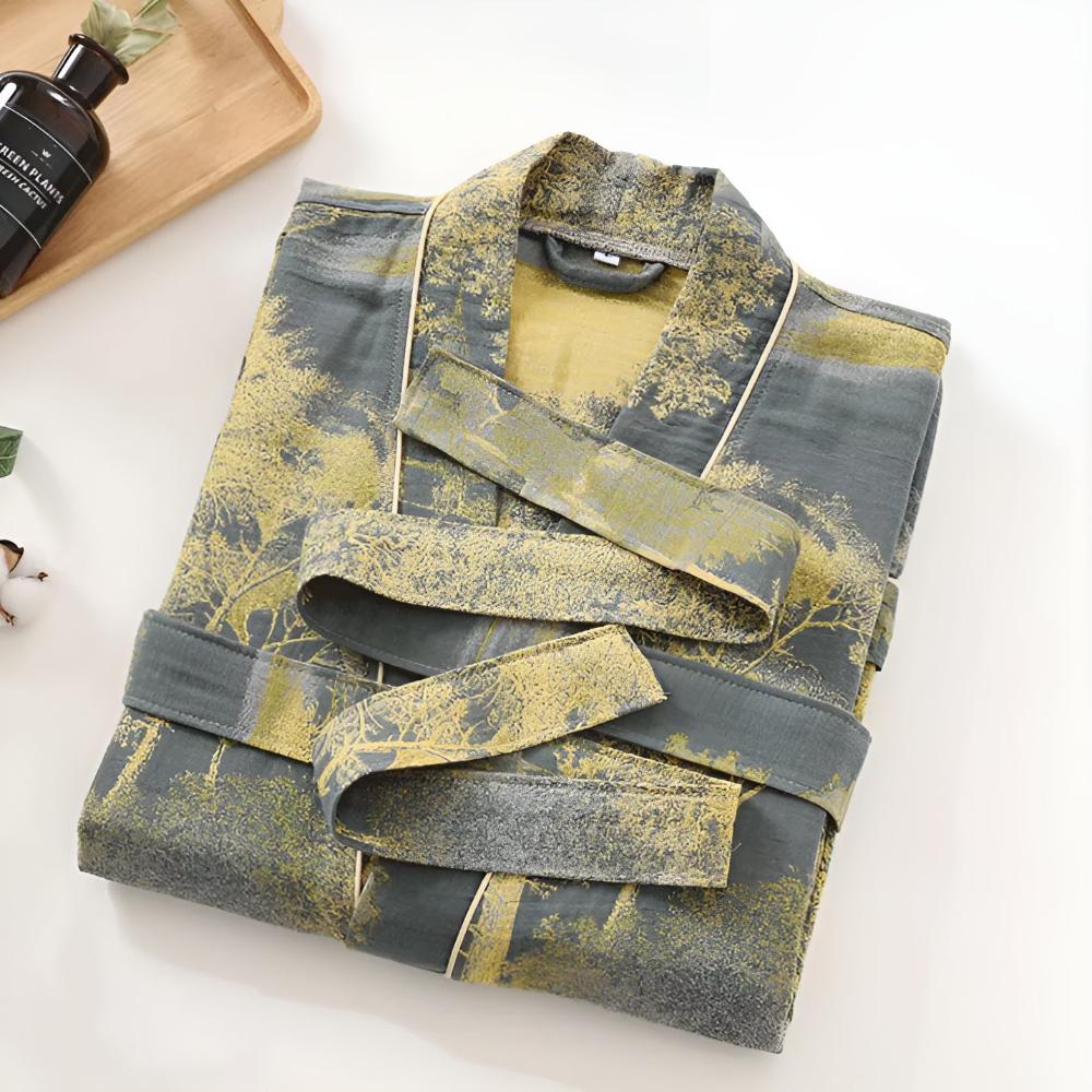 Vergoldeter Wald Bademantel