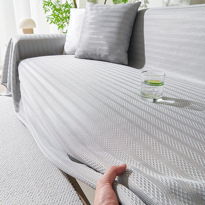 Gestreiftes Sommer-Kühlsofa-Wurf-Couchbezug